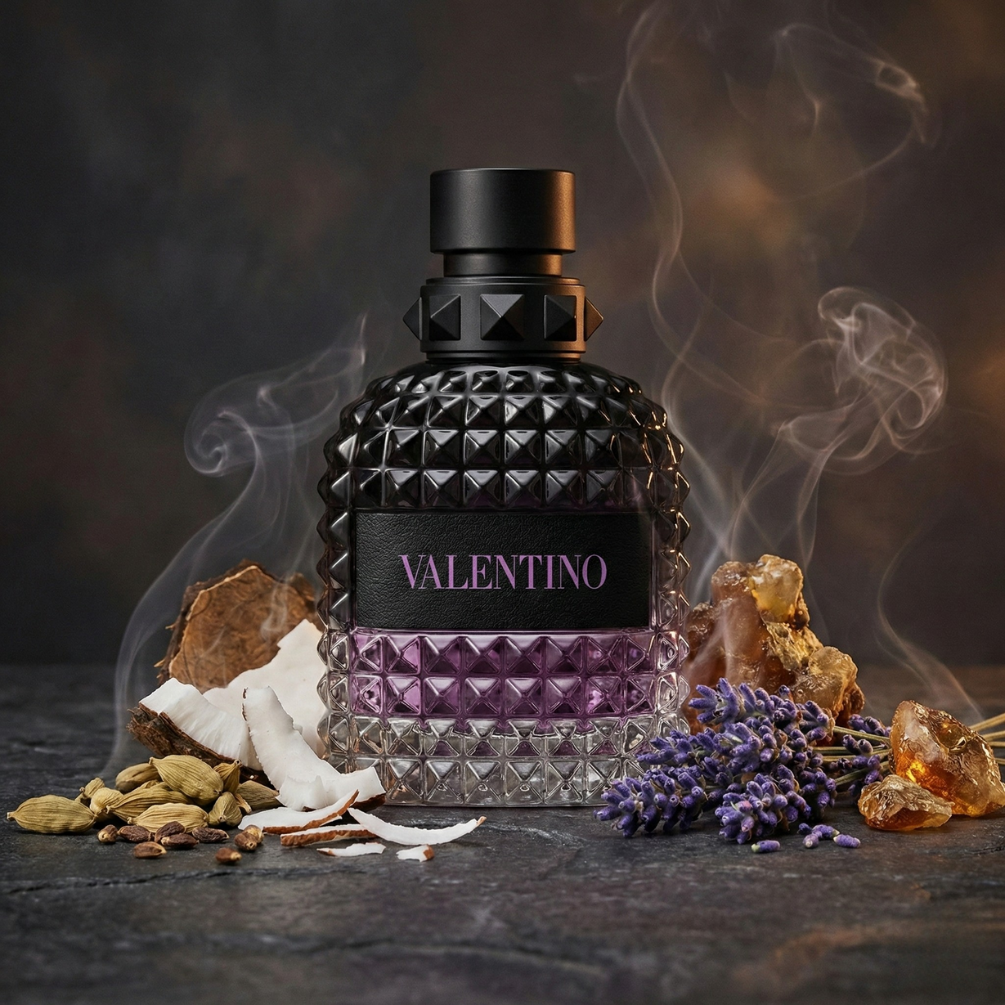 Valentino Uomo Born in Roma Purple Melancholia – kremowa nowoczesność z charakterem