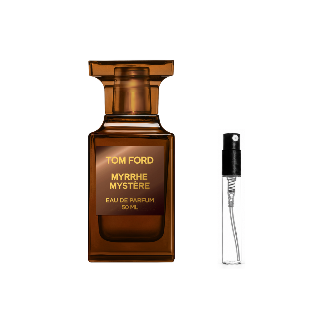 Tom Ford Myrrhe Mystère – flakon i identyczny atomizer wzorcowy