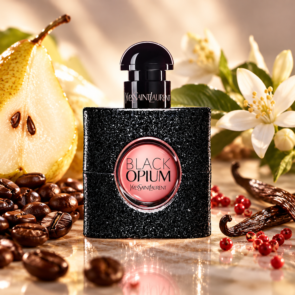 Yves Saint Laurent Black Opium Eau de Parfum – odlewka perfum – flakon i nuty zapachowe