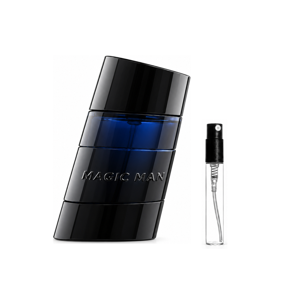 Bruno Banani Magic Man Eau de Toilette – odlewka perfum – flakon i identyczny atomizer wzorcowy