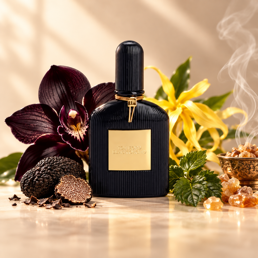 Tom Ford Black Orchid Eau de Parfum – odlewka perfum – flakon z nutami zapachowymi
