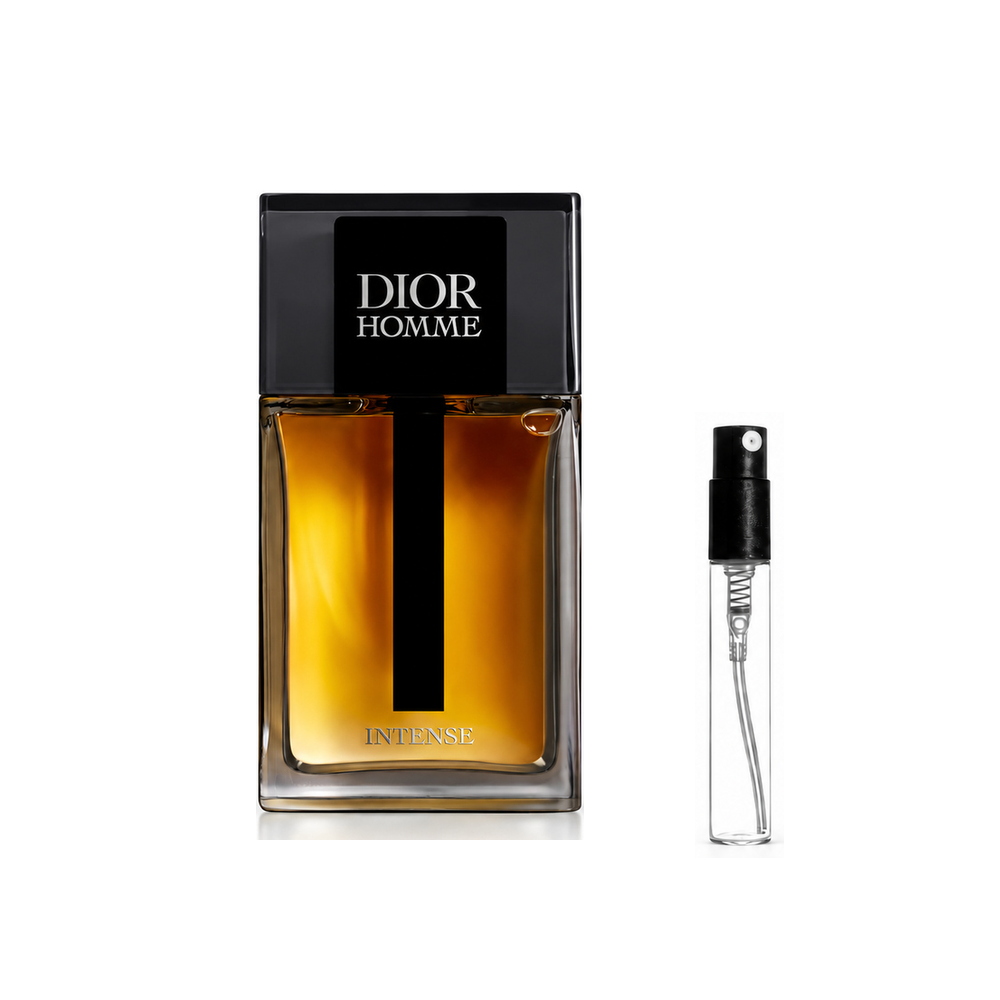 Dior Homme Intense Eau de Parfum – odlewka perfum – flakon i identyczny atomizer wzorcowy