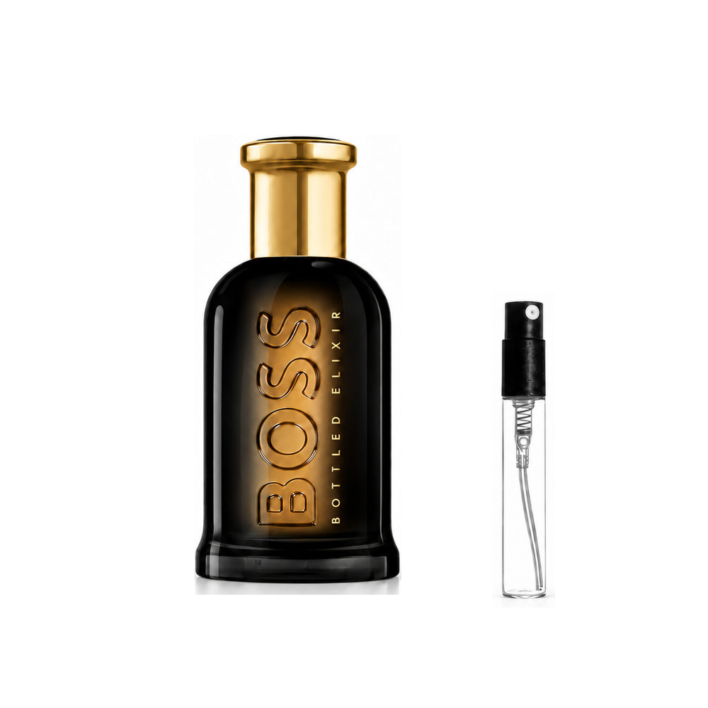 Hugo Boss BOSS Bottled Elixir Parfum Intense – odlewka perfum – flakon i identyczny atomizer wzorcowy
