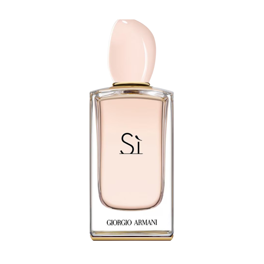 Flakon perfum Armani Sì z nutami czarnej porzeczki, gruszki, róży majowej, wanilii, piżma i paczuli – elegancki zapach dla kobiet.