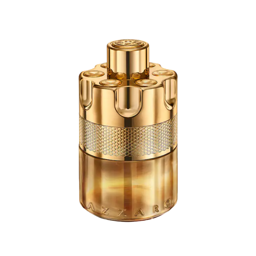 Flakon perfum Azzaro Forever Wanted Elixir z nutami maliny, zielonej mandarynki, bergamotki, kardamonu, lawendy, skóry, Wolfwood i wetywerii.