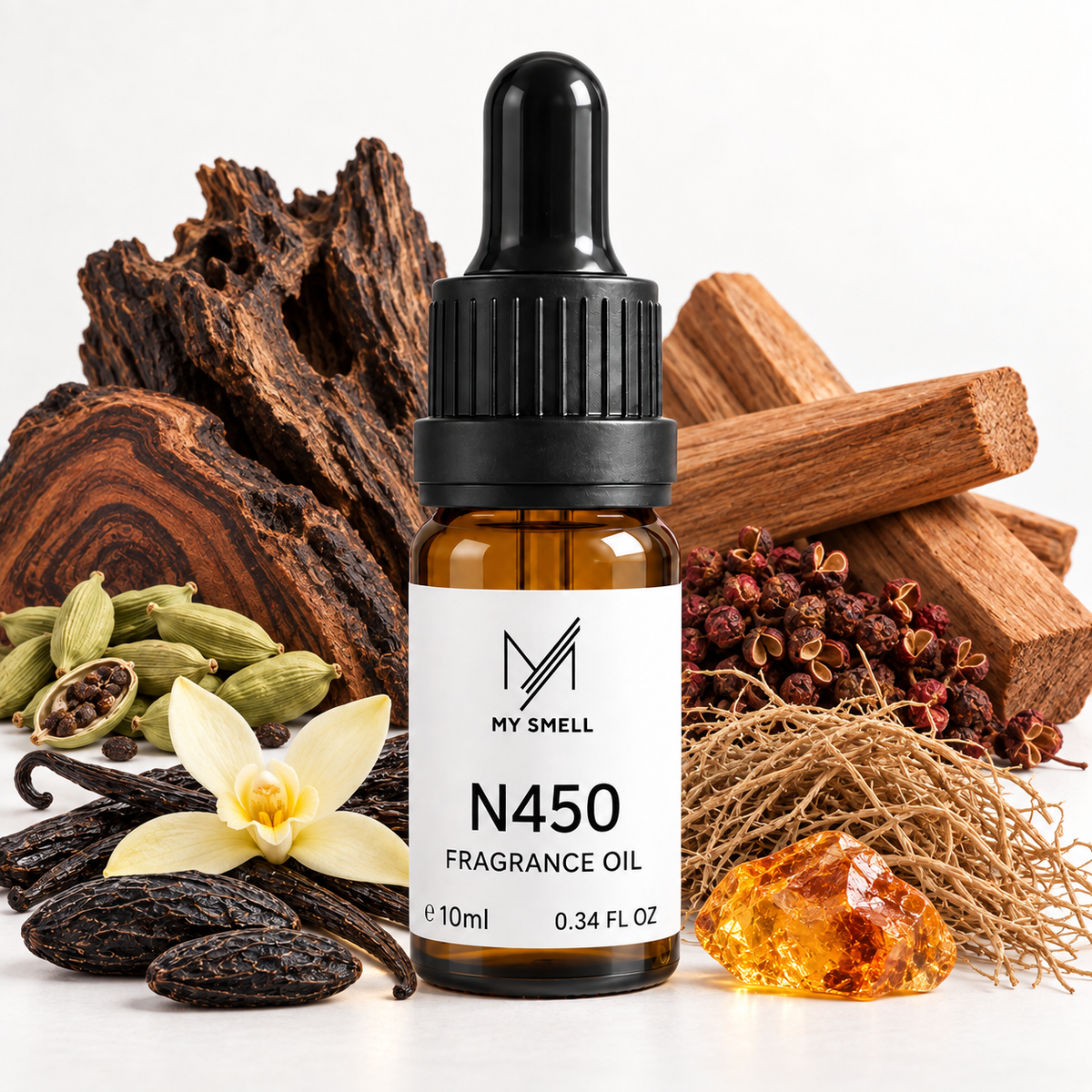 MY SMELL N450 Duftöl 10 ml – Oud, Sandelholz & Amber