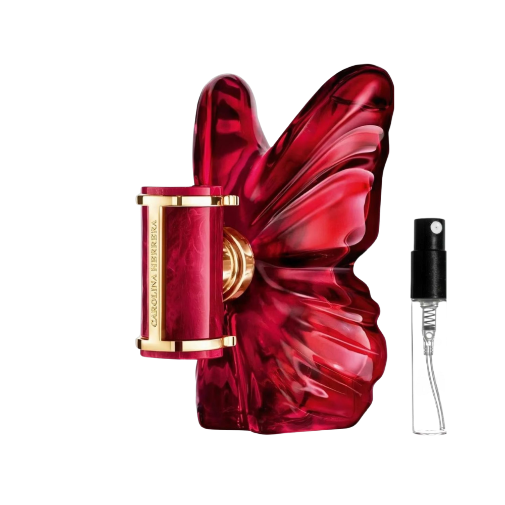 Odlewka perfum Carolina Herrera La Bomba Intense Eau de Parfum z nutami malin, owoców leśnych, orchidei i czerwonej ambry.