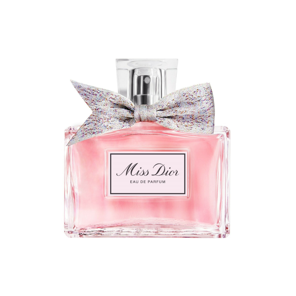 Flakon perfum Christian Dior Miss Dior z nutami irysa, piwonii, róży, wanilii i drzewa sandałowego – elegancki zapach dla kobiet.