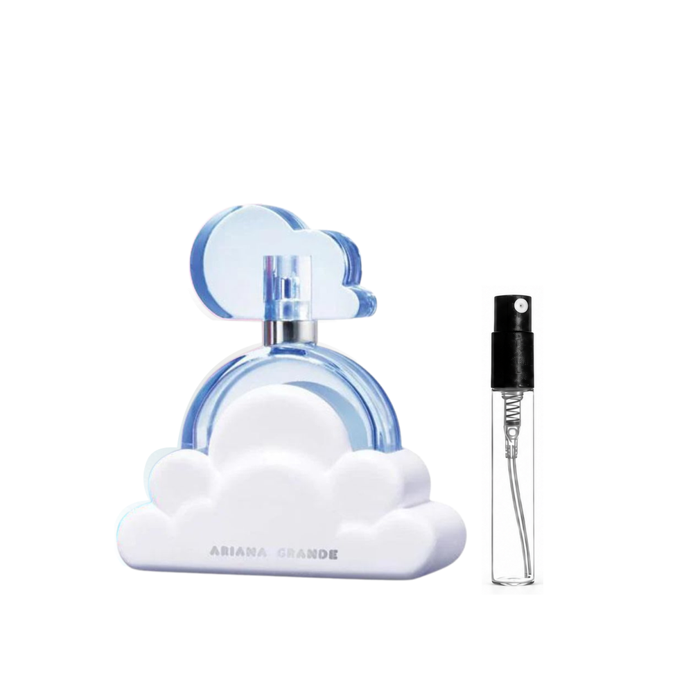 Ariana Grande Cloud Eau de Parfum – pełny oryginalny flakon i identyczny atomizer wzorcowy