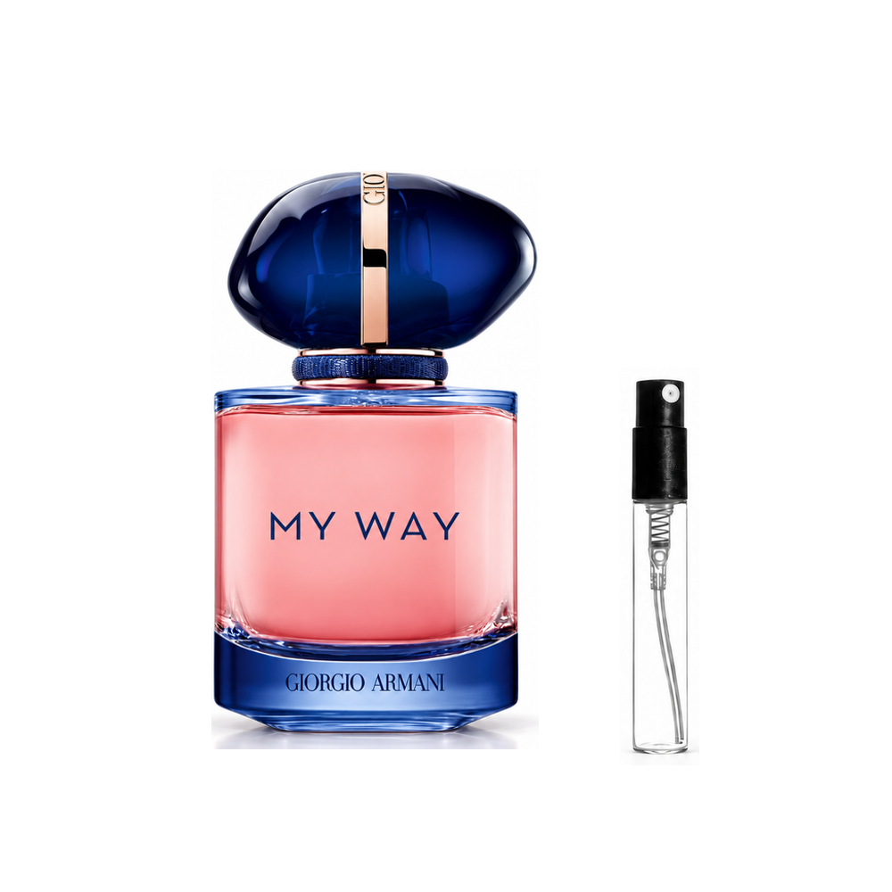 Armani My Way Intense Eau de Parfum – odlewka perfum – flakon i identyczny atomizer wzorcowy