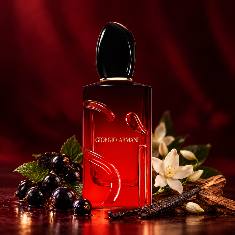 Armani Sì Passione Intense Eau de Parfum – odlewka perfum – flakon z nutami zapachowymi