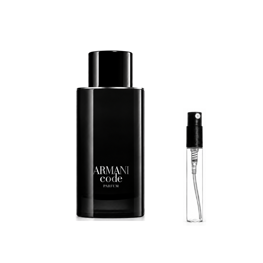 Armani Code Parfum – odlewka perfum – flakon i identyczny atomizer wzorcowy