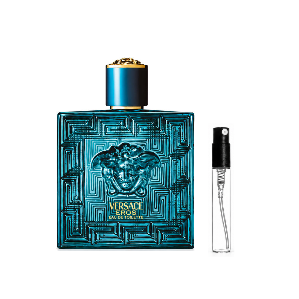 Versace Eros Eau de Toilette – odlewka perfum – flakon i identyczny atomizer wzorcowy