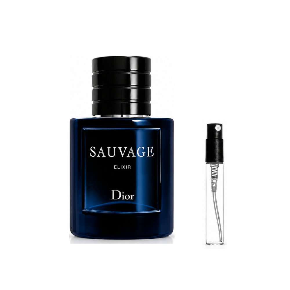 Dior Sauvage Elixir – odlewka perfum – flakon i jedna odlewka
