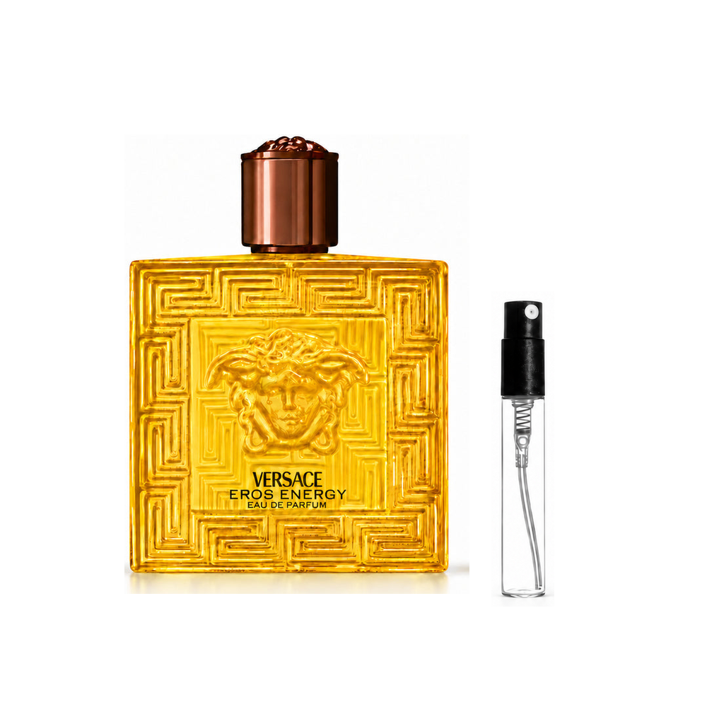 Versace Eros Energy Eau de Parfum – odlewka perfum – flakon i identyczny atomizer wzorcowy
