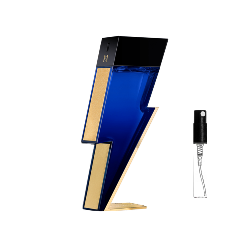 Carolina Herrera Bad Boy Cobalt Absolute – odlewka perfum męskich z nutami różowego pieprzu, lawendy, śliwki, geranium, trufli, dębu, cedru i wetywerii.