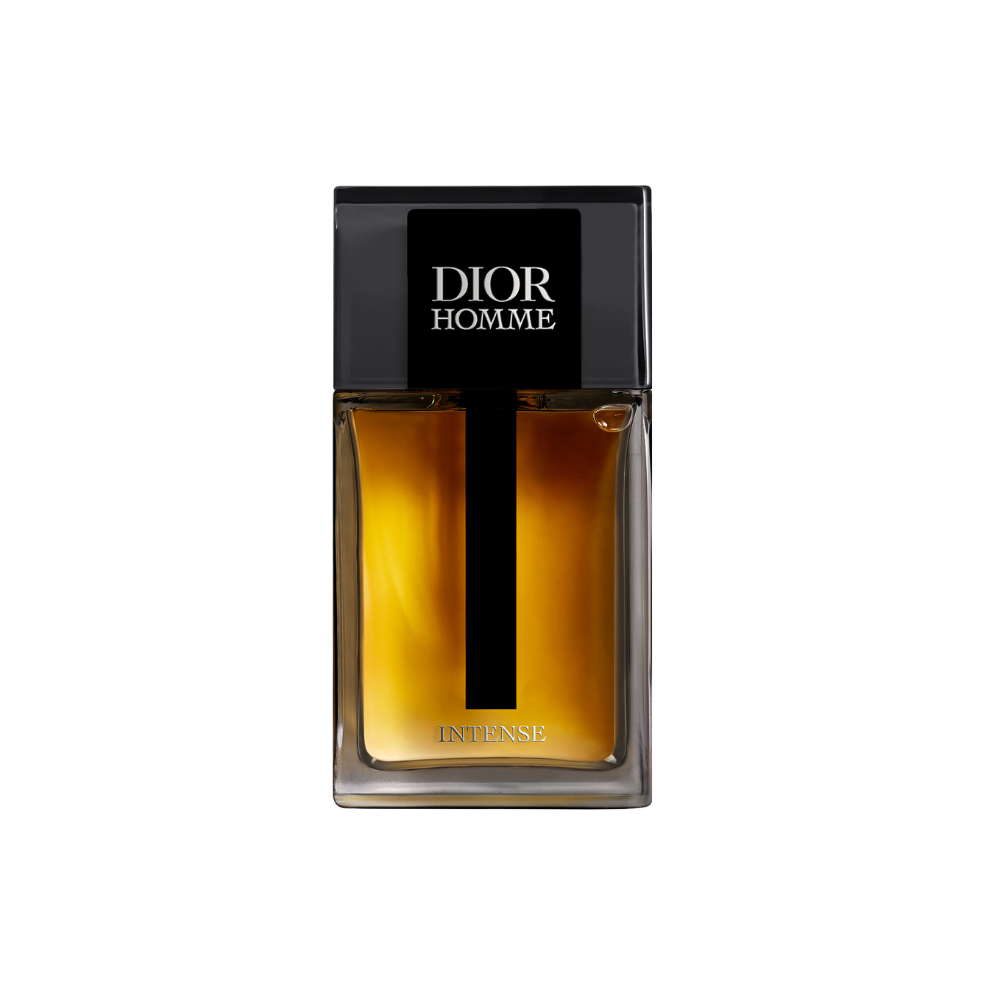 Flakon perfum Dior Homme Intense Eau de Parfum dla mężczyzn z nutami lawendy, irysa, gruszki, cedru Virginia i wetywerii.