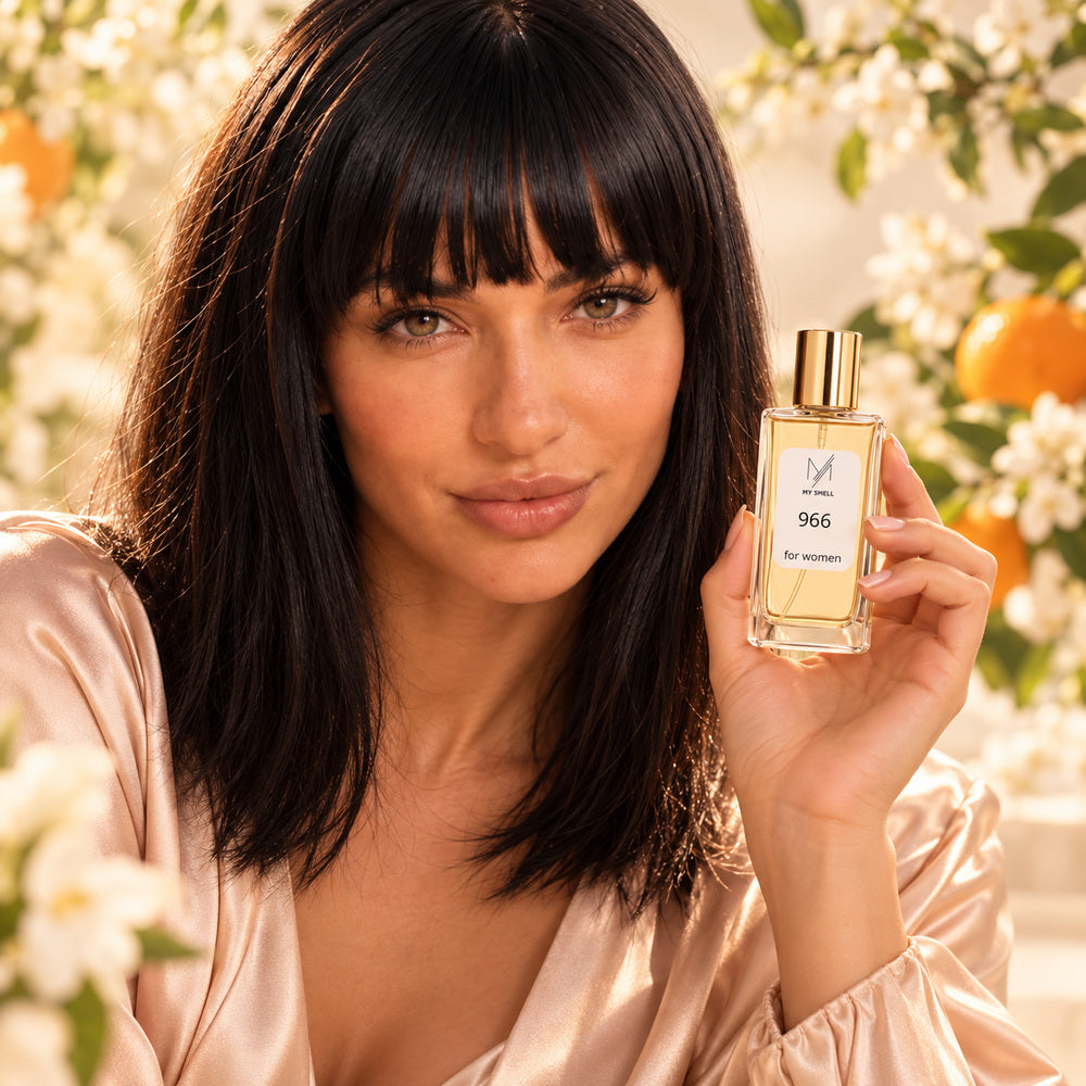 MY SMELL 966 – damskie perfumy prezentowane przez modelkę, ujęcie 4