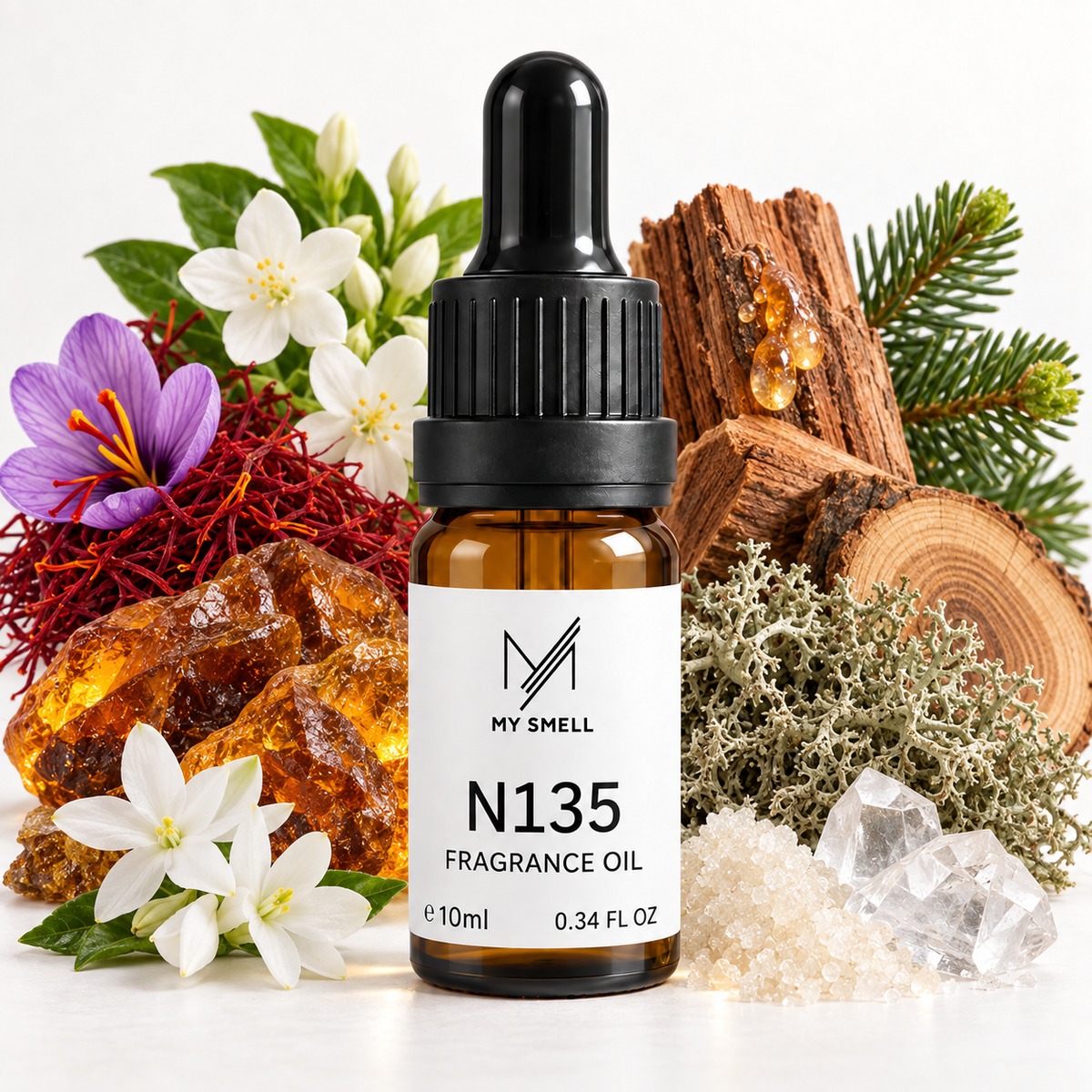 MY SMELL N135 Duftöl 10 ml – Safran, Amber & Ambroxan