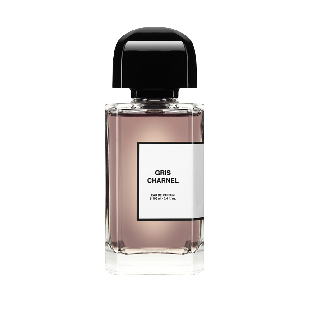 Flakon perfum BDK Parfums – Gris Charnel Eau de Parfum z nutami figa, czarna herbata, kardamon, absolut irysa, wetiwer Bourbon i drzewo sandałowe z Indii, absolut fasoli tonka.