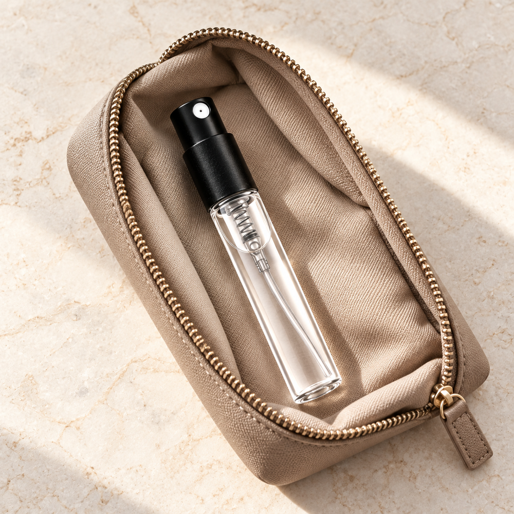 Przykładowy atomizer odlewki perfum – atomizer w podróży
